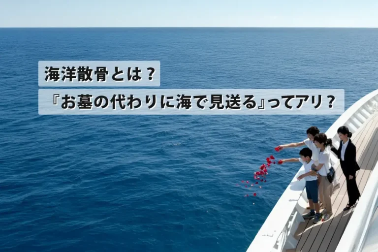 海洋散骨とは？『お墓の代わりに海で見送る』ってアリ？